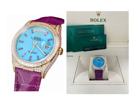 value rolex day and date purple face|rolex day date 36 price.